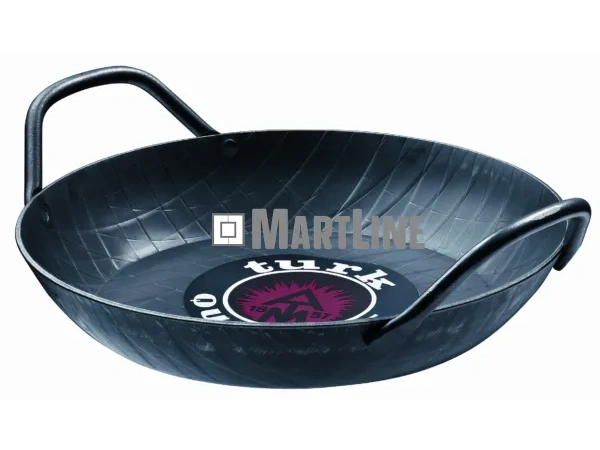 Smeedijzeren wok / serveerpan / paellapan met twee handvatten... ø20cm