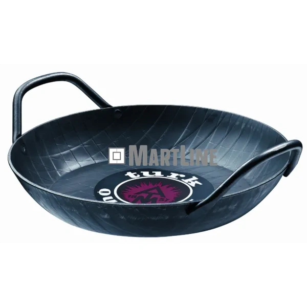 Smeedijzeren wok / serveerpan / paellapan met twee handvatten... ø20cm