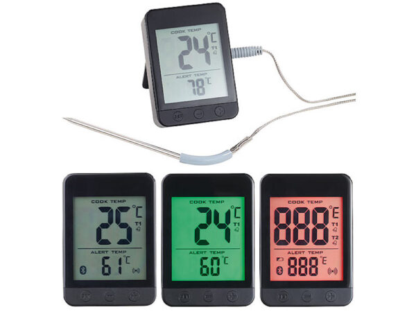 Rosenstein & Söhne Smart Thermo 2: BBQ Vleesthermometer, Grillthermometer, Bluetooth, app voor Android / iOS, 1 temperatuurvoeler - Afbeelding 10